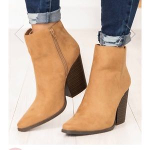 Pink Lily Suede Booties